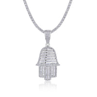 Set With Top-quality Moissanite, This Luxurious And Fashionable Light Luxury Trend Jewelry Necklace Pendant Is Made Of S925 Silver Electroplated With Platinum